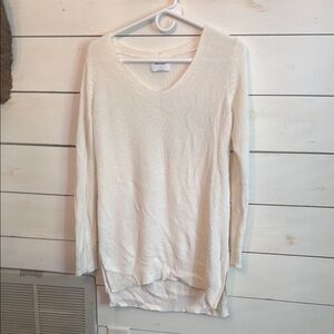 Cream V-Neck Sweater